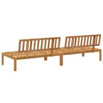 vidaXL Canapés centraux palette de jardin 2 Pièces bois massif d'acacia