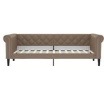 vidaXL Lit de jour avec matelas cappuccino 90x200 cm similicuir
