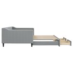 vidaXL Lit de jour avec gigogne et tiroirs sans matelas 100x200 cm