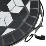 vidaXL Supports pour plantes 3 Pièces noir et blanc céramique