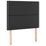 vidaXL Sommier à lattes de lit matelas Noir 120x200 cm Similicuir