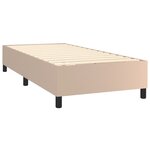 vidaXL Cadre de lit Cappuccino 90x190 cm Similicuir