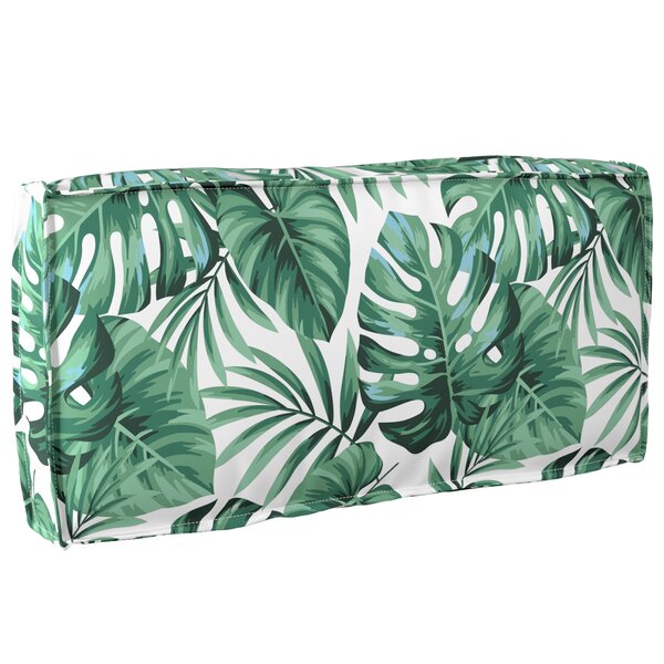 vidaXL Coussin de Palette pour Dossier Motif Feuille 80x40x12 cm Tissu Oxford
