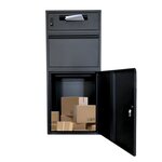 Boîte aux lettres avec compartiment séparé - ParcelXL - Noir - Boîte à colis autonome
