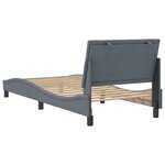 vidaXL Cadre de lit sans matelas gris foncé 90x200 cm velours