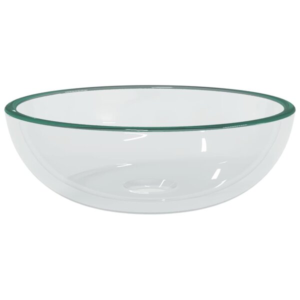 vidaXL Lavabo Verre trempé 35x12 cm Transparent