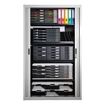 Module De Classement Modulo Ecoblack 5 Tiroirs Ouverts - Gris Foncé - Exacompta