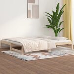 vidaXL Lit coulissant 2x(80x200) cm Bois de pin massif