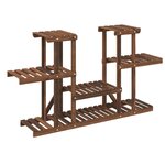 vidaXL Support à fleurs 110x25x73 cm bois massif de sapin