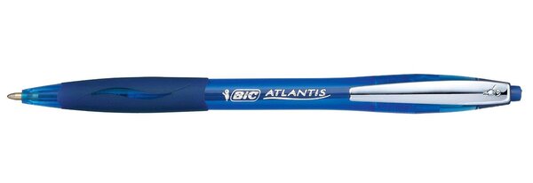 Stylo bille ATLANTIS SOFT Pte Moy. 1 mm Bleu BIC