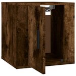 vidaXL Meuble TV mural Chêne fumé 40x34 5x40 cm