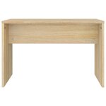 vidaXL Ensemble de coiffeuse Chêne Sonoma 74 5x40x141 cm