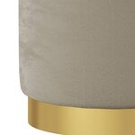 vidaXL Tabouret de rangement rond Gris foncé Velours