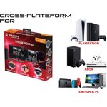 Subsonic Raiden - Pack accessoires de streaming gamers et youtubers, boitier de capture vidéo Full HD, micro, caméra HD