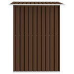 vidaXL Abri de stockage pour jardin Marron 204x132x186 cm Acier