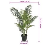 vidaXL Palmier artificiel vert 80 cm PP