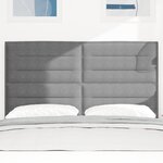 vidaXL Lampe de tête LED grise clair 80 cm en tissu velours côtelé