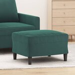 vidaXL Repose-pied Vert foncé 60x50x41 cm Velours