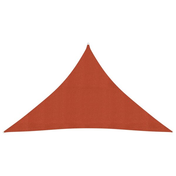 vidaXL Voile d'ombrage 160 g/m² Terre cuite 3x3x4 2 m PEHD