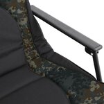 vidaXL Transat de pêche avec pieds à boue réglables pliable camouflage