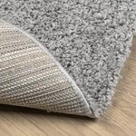 vidaXL Tapis shaggy PAMPLONA poils longs moderne gris Ø 80 cm