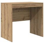 Bureau vidaXL avec Rangement Chêne Artisan Bois d'Ingénierie