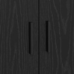 vidaXL Cadre de lit de rangement Chêne Noir 100x200 cm
