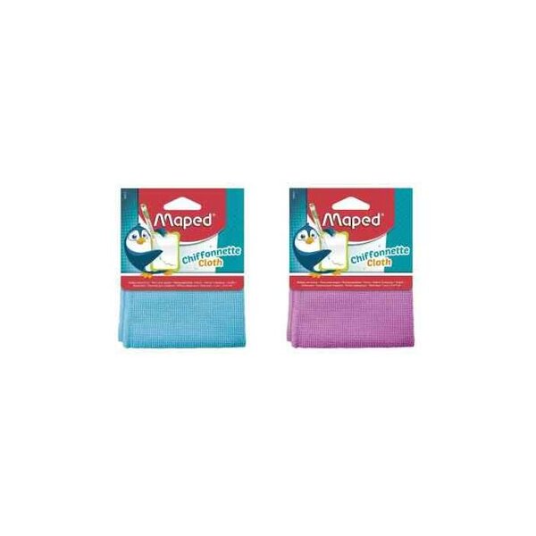 Chiffon microfibre pour ardoise et tableaux blancs Coloris Aléatoire MAPED