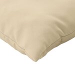 vidaXL Coussins de canapé lot de 4 beige 60x60 cm tissu