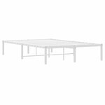 vidaXL Cadre de lit métal sans matelas blanc 120x200 cm