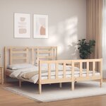 vidaXL Cadre de lit sans matelas 160x200 cm bois massif de pin