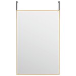 vidaXL Miroir de porte Doré 40x60 cm Verre et aluminium