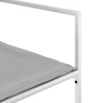 vidaXL Ensemble à manger de jardin avec coussins 17Pièces blanc textilène