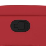 vidaXL Fauteuil inclinable Rouge Similicuir