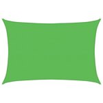 vidaXL Voile d'ombrage 160 g/m² Vert clair 5x7 m PEHD