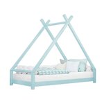 Lit tipi enfant TAHUKA 80 x 180 bleu clair