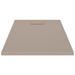 vidaXL Receveur de douche SMC Marron 120x70 cm