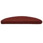 vidaXL Tapis autoadhésifs de marches 5 Pièces Rouge 56x17x3 cm Aiguilleté