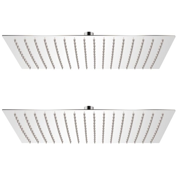 vidaXL Pomme de douche plongeante 2 Pièces Acier inoxydable 30x40 cm