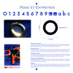 N° 2 en Laiton  adhésif puissant  50 mm x 2 mm