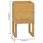 vidaXL Armoire de salle de bain 41x40x75 cm bois de teck solide