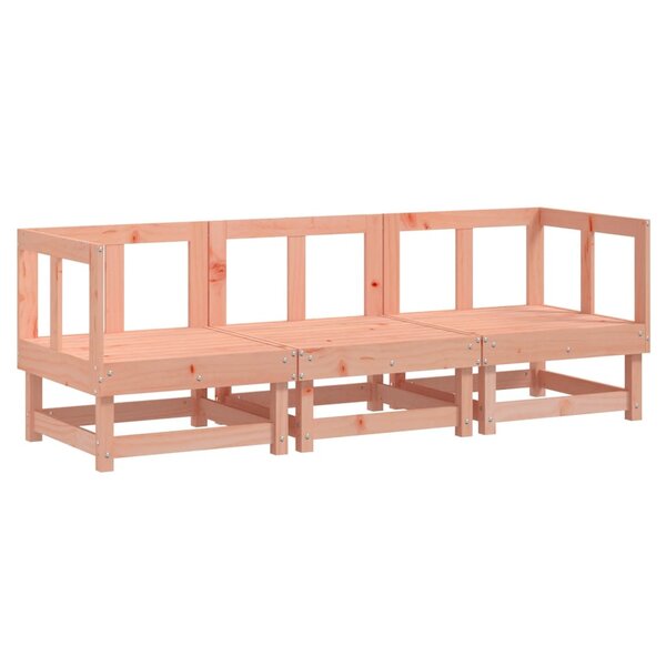 vidaXL Salon de jardin 3 Pièces bois massif douglas