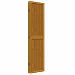 vidaXL Cloison de séparation 5 panneaux marron bois paulownia massif