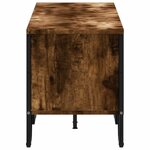 vidaXL Meuble TV chêne fumé 180x34x41 cm bois d'ingénierie