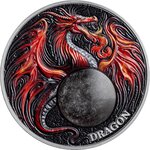 DRAGON Chronicles of Fire 2 Once Argent Monnaie 10 Cedis Ghana 2024