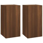 vidaXL Ensemble de meubles TV 4 Pièces Chêne marron Bois d'ingénierie
