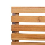 vidaXL Chaises de jardin empilables 4 Pièces En bois massif teck et acier inoxydable