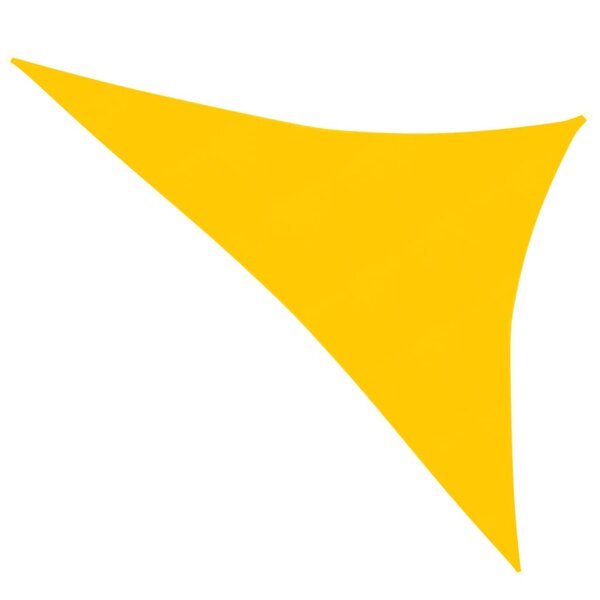 vidaXL Voile d'ombrage 160 g/m² Jaune 3x4x5 m PEHD