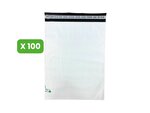 100 Enveloppes plastique opaques ECO 60 microns N°5 - 400x520mm
