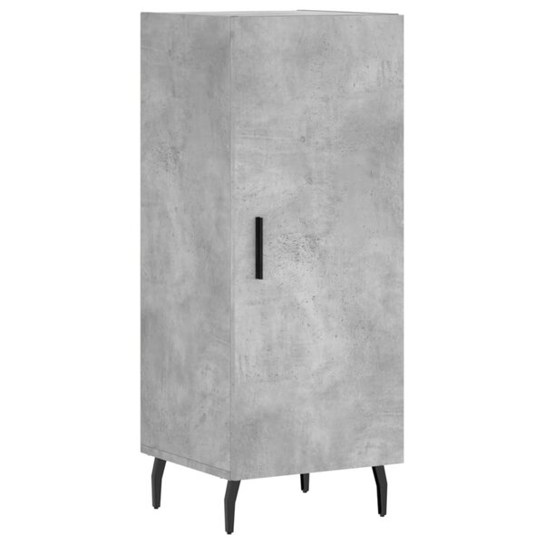 vidaXL Buffet Gris béton 34 5x34x90 cm Bois d'ingénierie